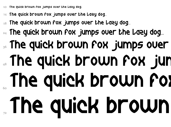 Wijaya Fresh font waterfall